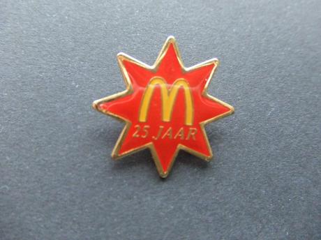 McDonald's 25 jaar stervormig